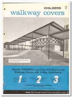 Childers Mfg Company 1962 Vintage Catalog Walkway Covers Prefabricated Childers Mfg Company 1962 Vintage Catalog Walkway Covers Prefabricated