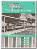Jim Doyle Company 1962 Vintage Catalog Roofing Walkway Covers V-Dek Jim Doyle Company 1962 Vintage Catalog Roofing Walkway Covers V-Dek