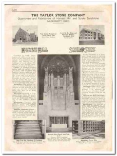 Taylor Stone Company 1933 Vintage Catalog Quarry Harvest Hill Sciota Taylor Stone Company 1933 Vintage Catalog Quarry Harvest Hill Sciota