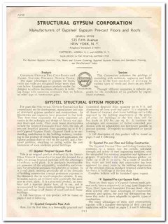 Structural Gypsum Corp 1933 Vintage Catalog Flooring Gypsteel Pre-Cast Structural Gypsum Corp 1933 Vintage Catalog Flooring Gypsteel Pre-Cast