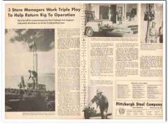 Pittsburgh Steel Company 1959 Vintage Ad Olney Wichita Falls Graham TX Pittsburgh Steel Company 1959 Vintage Ad Olney Wichita Falls Graham TX