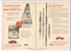 Halliburton Oil Well Cementing Company 1959 Vintage Ad Isolation Tools Halliburton Oil Well Cementing Company 1959 Vintage Ad Isolation Tools