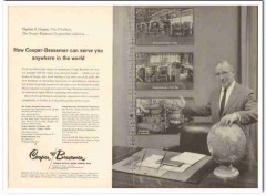 Cooper-Bessemer Corp 1959 Vintage Ad Charles Cooper VP Gas Compressors Cooper-Bessemer Corp 1959 Vintage Ad Charles Cooper VP Gas Compressors