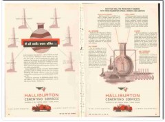 Halliburton Oil Well Cementing Company 1959 Vintage Ad Protection Halliburton Oil Well Cementing Company 1959 Vintage Ad Protection