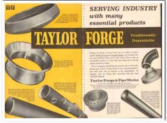 Taylor Forge Pipe Works 1959 Vintage Ad Oil Field Serving Industry