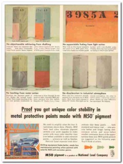 national lead company 1959 pigment color stability paints vintage ad