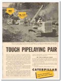 caterpillar tractor company 1959 jp neill pipelaying pair vintage ad caterpillar tractor company 1959 jp neill pipelaying pair vintage ad