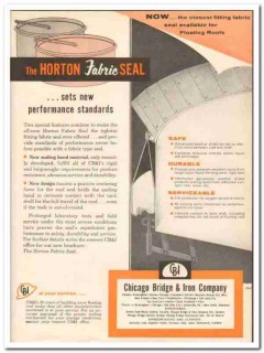 Chicago Bridge Iron Company 1959 Vintage Ad Oil Horton Fabric Seal