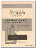 first city national bank of houston 1959 oil mans point vintage ad first city national bank of houston 1959 oil mans point vintage ad