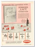Fisher Governor Company 1959 Vintage Ad Oil LACT Controls Automate Fisher Governor Company 1959 Vintage Ad Oil LACT Controls Automate