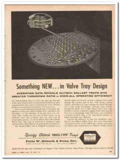 Fritz W Glitsch Sons Inc 1959 Vintage Ad Oil Ballast Valve Tray Design Fritz W Glitsch Sons Inc 1959 Vintage Ad Oil Ballast Valve Tray Design
