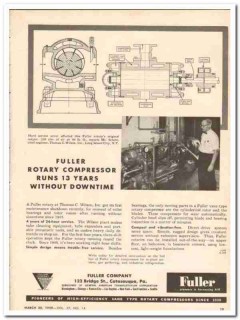 Fuller Company 1959 Vintage Ad Thomas C Wilson Inc Schott Compressor Fuller Company 1959 Vintage Ad Thomas C Wilson Inc Schott Compressor