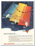 Halliburton Oil Well Cementing Company 1959 Vintage Ad Hands Time Halliburton Oil Well Cementing Company 1959 Vintage Ad Hands Time