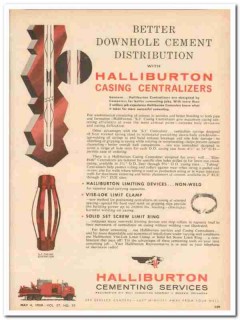 Halliburton Oil Well Cementing Company 1959 Vintage Ad Downhole Casing Halliburton Oil Well Cementing Company 1959 Vintage Ad Downhole Casing