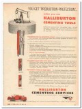 Halliburton Oil Well Cementing Company 1959 Vintage Ad Production Tool Halliburton Oil Well Cementing Company 1959 Vintage Ad Production Tool