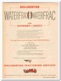 Halliburton Oil Well Cementing Company 1959 Vintage Ad Waterfrac Halliburton Oil Well Cementing Company 1959 Vintage Ad Waterfrac