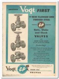 Henry Vogt Machine Company 1959 Vintage Ad Flanged Gate Globe Check