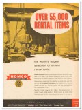Houston Oil Field Material Company 1959 Vintage Ad Rental Tools