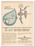 jefferson chemical company 1959 hi-dry liquid desiccant gas vintage ad