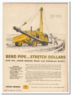 john deere industrial tractors 1959 blade sideboom pipe vintage ad john deere industrial tractors 1959 blade sideboom pipe vintage ad