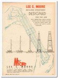 Lee C Moore Corp 1959 Vintage Ad Oil Drilling Structures Designed Job