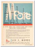 Lee C Moore Corp 1959 Vintage Ad Oil Drilling Structure Requirement Lee C Moore Corp 1959 Vintage Ad Oil Drilling Structure Requirement