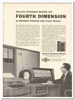 M W Kellogg Company 1959 Vintage Ad Oil Refinery Process 4th Dimension M W Kellogg Company 1959 Vintage Ad Oil Refinery Process 4th Dimension