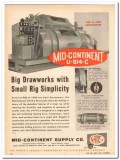 Mid-Continent Supply Company 1959 Vintage Ad Drawworks Rig Simplicity