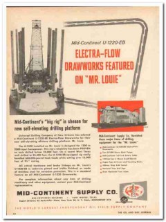 Mid-Continent Supply Company 1959 Vintage Ad Drawworks Electra-Flow Mid-Continent Supply Company 1959 Vintage Ad Drawworks Electra-Flow