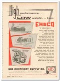 Mid-Continent Supply Company 1959 Vintage Ad EMSCO High Performance Mid-Continent Supply Company 1959 Vintage Ad EMSCO High Performance