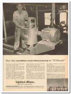 Mixing Equipment Company 1959 Vintage Ad Oil CC Parsons Mud Drilling
