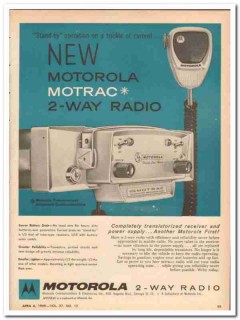 motorola communications 1959 transistor motrac 2-way radio vintage ad motorola communications 1959 transistor motrac 2-way radio vintage ad
