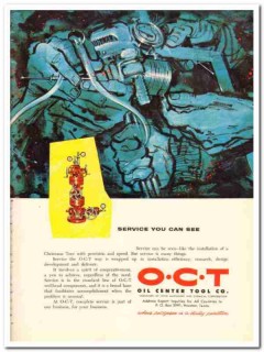 Oil Center Tool Company 1959 Vintage Ad O-C-T Christmas Tree Service Oil Center Tool Company 1959 Vintage Ad O-C-T Christmas Tree Service