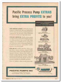 Pacific Pumps Inc 1959 Vintage Ad Oil Process Corrosion Extra Profits Pacific Pumps Inc 1959 Vintage Ad Oil Process Corrosion Extra Profits