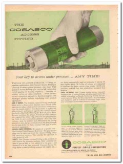 Perfect Circle Corp 1959 Vintage Ad Oil Cosasco Access Under Pressure