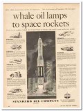 Standard Oil Company 1959 Vintage Ad Industry Whale Lamp Space Rockets Standard Oil Company 1959 Vintage Ad Industry Whale Lamp Space Rockets