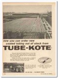 Tube-Kote Inc 1959 Vintage Ad Oil Field Order Coated Tubing Corrosion