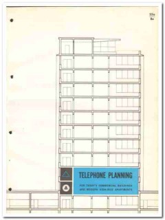 Bell Telephone System 1964 Vintage Catalog Planning Building High-Rise