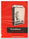 Phillips Brooks Inc 1964 Vintage Catalog Telephone Coin Acoustiphonic
