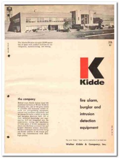 Walter Kidde Company 1964 Vintage Catalog Fire Alarm Burglar Intrusion