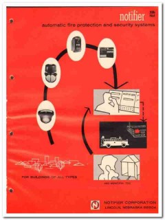 Notifier Corp 1964 Vintage Catalog Automatic Fire Protection Security