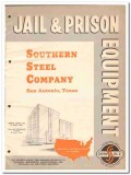 Southern Steel Company 1964 Vintage Catalog Jail Prison Equipment