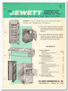 Jewett Refrigerator Company 1964 Vintage Catalog Hospitals Schools Jewett Refrigerator Company 1964 Vintage Catalog Hospitals Schools