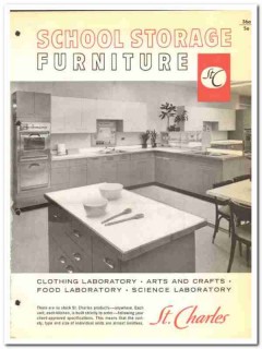 St Charles Mfg Company 1964 Vintage Catalog School Storage Furniture