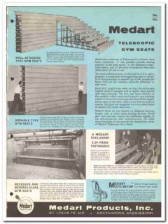 Medart Products Inc 1964 Vintage Catalog Telescopic Gym Seats Backstop Medart Products Inc 1964 Vintage Catalog Telescopic Gym Seats Backstop