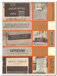 Supersine Company 1964 Vintage Catalog Signs Letters Aluminum Plastic Supersine Company 1964 Vintage Catalog Signs Letters Aluminum Plastic
