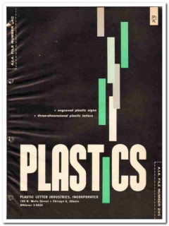 Plastic Letter Industries Inc 1964 Vintage Catalog Engraved Signs Plastic Letter Industries Inc 1964 Vintage Catalog Engraved Signs