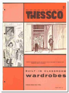 School Supply Company 1964 Vintage Catalog Classroom Wardrobes Thessco