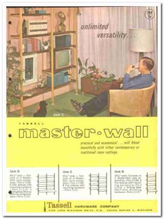 Tassell Hardware Company 1964 Vintage Catalog Shelving Master-Wall