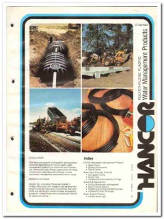 Hancor Inc 1982 Vintage Catalog Plumbing Plastic Water Mgt Products Hancor Inc 1982 Vintage Catalog Plumbing Plastic Water Mgt Products